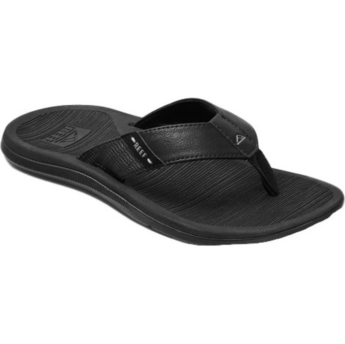 2024 Reef Mens Santa Ana Flip Flops CJ0378 Black